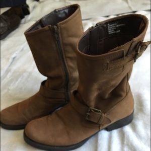 Ladies Brown Suede Boots